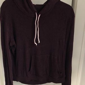 Maroon Sweater with Hood